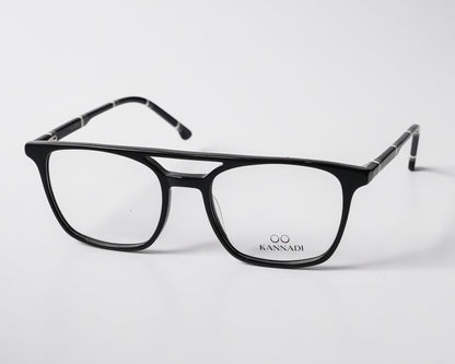 Double Bridge Square Optical Glasses