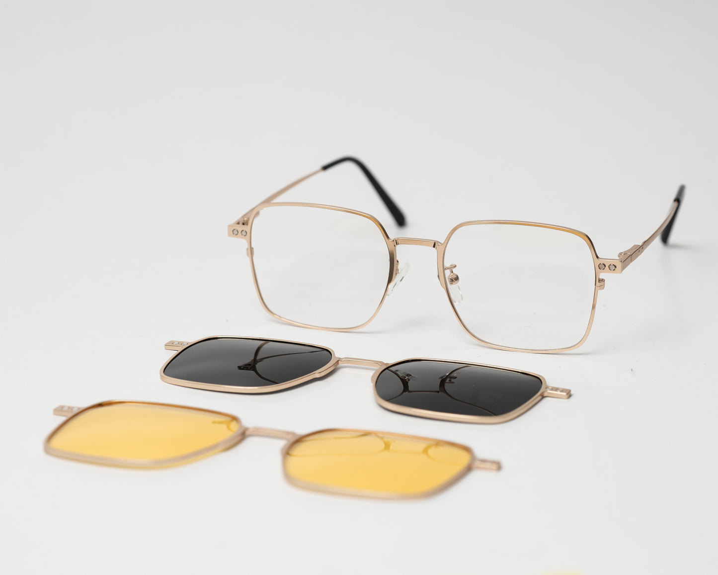 Square Clip On Glasses