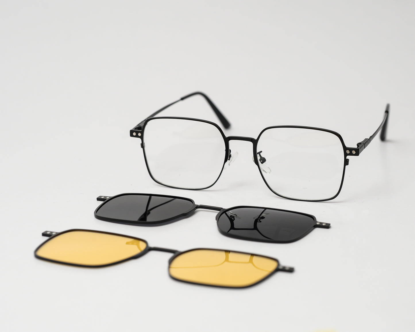 Square Clip On Glasses