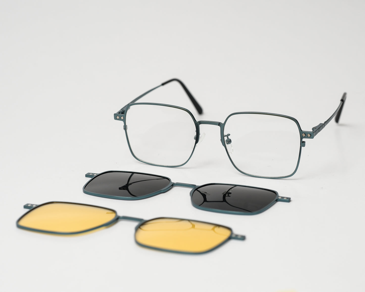 Square Clip On Glasses